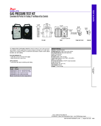 Thumbnail of document Data Sheet - LPTK Gas Pressure Test Kit